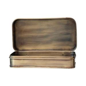 Superior Quality Small <b>Metal</b> Container <b>Box</b> with Golden Shiny Coated Finished Customized Shape Size <b>Box</b> Use Jewelry <b>Storage</b> Item - Product Image 1