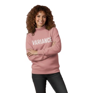 Sudadera Casual de Manga Larga para Mujer, Estilo Urbano Otoño/Invierno, Cuello Alto de Forro Polar, Ecológica, 380g, Impresión Serigráfica Personalizada - Product Image 1