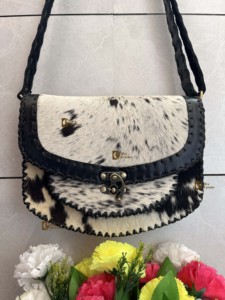 Elegante bolso de cuero de vaca Vintage, bandolera de piel oculta de pelo Real, bolso de hombro multiusos para mujer, superventas - Product Image 3