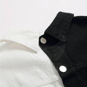 Vêtements décontractés de couleur unie Veste en jean pour homme Street Wear Veste d'hiver confortable en jean pour adulte - Product Image 5