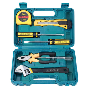 Kit di Attrezzi Portatile in Acciaio Inossidabile ad Alta Resistenza da 7 Pezzi, Utensili Manuali per Casa e Giardinaggio con Borsa e Scatola di Imballaggio - Product Image 1