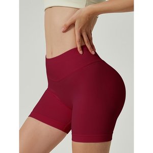 Pantalones cortos de secado rápido de cintura alta para mujer con tecnología de estiramiento de 4 vías para actividades diarias y deportivas - Product Image 2