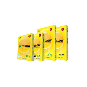 High quality IK Yellow <b>A4</b> Copy <b>Paper</b> offered with rapid dispatch for volume buyers - Product Image 1