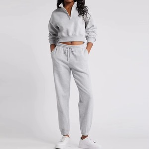 Ensemble deux pièces pour femmes, hiver, décontracté, solide, élégant, mode, gym, entraînement, course à pied, jogging, yoga, extérieur - Product Image 5