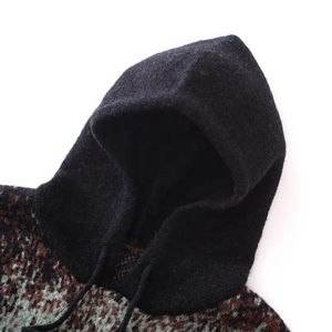 ฮู้ดผ้าขนแกะขนาดใหญ่สำหรับผู้ชายผ้าฟัซซี่แบบมีซิป - Product Image 4