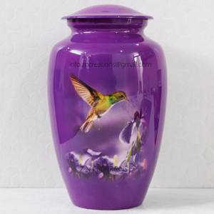 โกศใส่เถ้ากระดูกของมนุษย์ขี้เถ้าทองเหลืองรูปภาพแกะสลักทำด้วยมือผู้ผลิตสำหรับงานศพ - Product Image 2