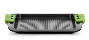 Piastra in alluminio pressofuso a righe Prior 41x28,8 cm. (Bra A401540) - Product Image 2