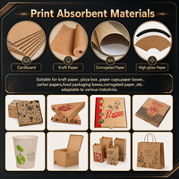 Automatischer Einweg-Papiertüten-Drucker Hochgeschwindigkeits-Digitaldruckmaschine für Kraftpapier-Einkaufstaschen Lebensmittelverpackungen