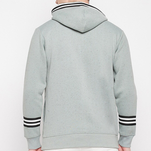 เสื้อมีฮู้ดผ้าเฮฟวี่เวทของผู้ชายปรับได้และใส่สบายทรงหลวม - Product Image 5