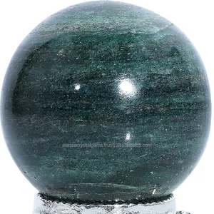 Green Aventurine Crystal Sphere with Stand Gemstone Sphere Healing Ball Sculpture Figurine for Fengshui Meditation Divination Ho