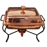 Chauffe-plat en métal Pliant Chauffe-plat en métal Luxueux Fêtes de mariage Traiteur de service Chauffe-plat avec support de brûleur