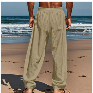 NUEVOS Pantalones Deportivos de Felpa 100% Algodón con Logotipo Personalizado, Transpirables, Lavados al Ácido, de Cintura Alta, para Hombre, Casuales, para Gimnasio y Fitness - Product Image 6