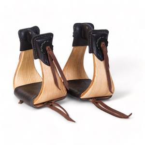 Estribos occidentales de Carreras de Caballos personalizados de alta calidad, Color y tamaño personalizables de madera, primer equipo de equitación de seguridad - Product Image 2