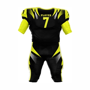 100% maillot de football américain en polyester maille de haute qualité respirant et grande taille longueur des manches courtes imprimé pour l'équipe - Product Image 2
