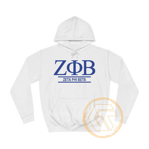 Diseña Tu Propia Sudadera con Capucha Personalizada de Invierno para Mujer Zeta Phi Beta, Sudadera con Capucha Transpirable de Algodón y Poliéster de Alta Calidad al por Mayor, en Diversas Tallas - Product Image 4