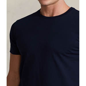 Nueva Camiseta clásica de algodón con cuello redondo impresa Premium Plain Basic 100% Cotton Custom Logo T Shirt - Product Image 5