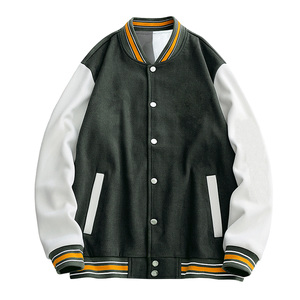 Chaquetas universitarias personalizadas, chaqueta holgada con hombros descubiertos y letras de béisbol con revestimiento de Pakistán, precio de fabricación competitivo - Product Image 1
