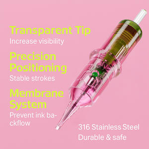 POPU Premium PMU kartuş iğne | OEM/ODM özel kalıcı makyaj kartuşu CE sertifikalı özel etiket PMU kartuş iğne - Product Image 6