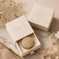 Boîte à parfum coulissante haut de gamme multi-tailles avec logo personnalisé, doublure en éponge, pelliculage mat, écologique, noir mat, impression offset