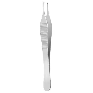 Adson组织钳，微长度4.75 “宽拇指托窄，精确尖端1x2牙齿医疗器械热卖项目