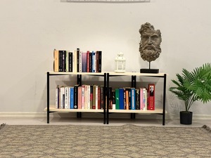 Wonder Comfort, soporte de TV duradero plegable de hierro de 5 capas, 2 Estantes abiertos, organizador para el hogar, centro de entretenimiento, consola de almacenamiento multimedia - Product Image 4