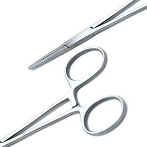 Pinzas hemostáticas Pinzas quirúrgicas curvas de 22CM Instrumentos quirúrgicos médicos y de salud de acero inoxidable dentados - Product Image 4