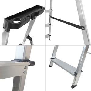 Scala in Alluminio a 5 Gradini per Uso Domestico Certificata EN 131 - Product Image 5