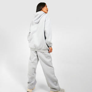 Conjuntos superventas de 2 uds., ropa de manga larga para mujer, chándal para mujer, 100% algodón de talla grande para invierno, precio barato - Product Image 2