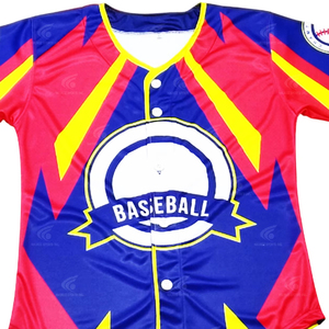 Jersey de uniforme de béisbol cómodo con botón completo más vendido 2025 Jersey sublimado personalizado Servicio OEM Suministro de fábrica ligero - Product Image 1