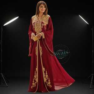 2025 khiêm tốn cộng với kích thước abaya phụ nữ hồi giáo ăn mặc bán buôn Arab Áo hồi giáo áo choàng theo phong cách quần áo Dubai abaya Chiều dài sàn Dài - Product Image 3