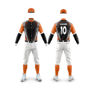 Uniforme de Béisbol Personalizado al por Mayor OEM para Hombre, Transpirable, de Secado Rápido, 300g, Impresión por Sublimación, Bordado 3D, Diseño Personalizado - Product Image 1