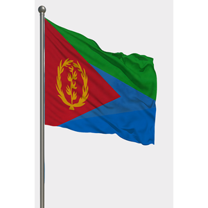Custom 3x5ft Outdoor Eritrea <b>Flag</b> with Digital Printing Satin and Silk Material Aluminum <b>Pole</b> - Product Image 1