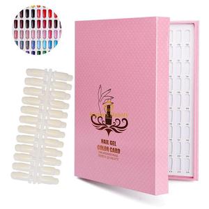 Tabla de colores de uñas 216, muestra de esmalte de Gel, libro con puntas de Uñas postizas, tabla de colores de salón, muestras, tablero de tarjetas de práctica DIY - Product Image 1