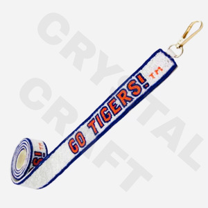 CRYSTAL CRAFT Perles de verre Go Tigers Style indien Couleur et taille personnalisées Sangle de sac avec option de logo personnalisé - Product Image 1