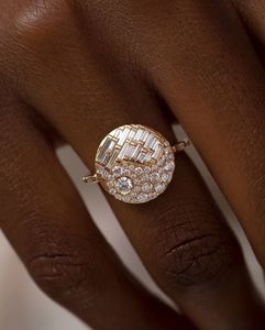 แหวนเพชร VVS1 ดีไซน์ทันสมัย ทองคำขาว 16 กะรัต ประดับเพชรเลี้ยงในห้องปฏิบัติการ รับรองโดย IGI เหมาะสำหรับงานปาร์ตี้ งานกลางคืน งานแต่งงาน - Product Image 1