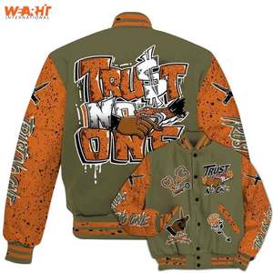 Veste universitaire cousue et brodée sur mesure de haute qualité Sublimation à col montant pour la saison d'hiver - Product Image 1