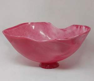 Tazón de Resina Pulida Radiante, Diseño de Mármol Multicolor Hecho a Mano, Ideal para Fiestas, Directo de la India - Product Image 3