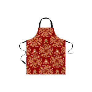 Delantal de cocina unisex de calidad superior precio al por mayor 100% algodón logotipo preposicional Chef delantal de cocina - Product Image 5