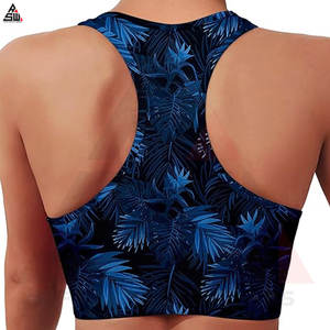 Soutien-gorge de sport pour femme, extensible dans les quatre sens, imprimé par sublimation, soutien-gorge de yoga et de gymnastique pour femme - Product Image 2