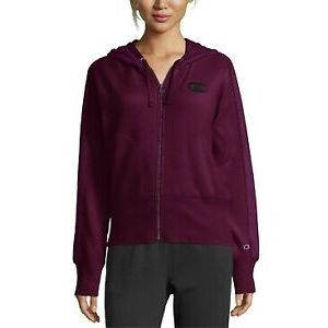 เสื้อฮู้ดซิป Champion Women's Heritage Herringbone สีม่วง ไซส์เล็ก - เสื้อสเวตเชิร์ตโปรโมชั่น - Product Image 1