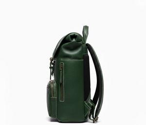 New Luxury Genuine <b>Leather</b> <b>Backpack</b> with Flap and Buckle for <b>Men</b> with Multiple Pockets and Customize Color - Product Image 3