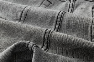 Jeans droits pour hommes de style bureau, vente chaude, haute qualité, légers, décontractés, en toile, personnalisés - Product Image 2