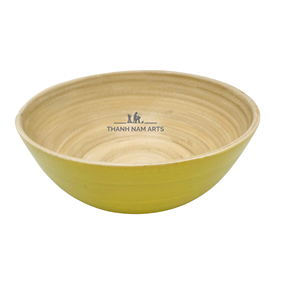 ปั่นหัตถกรรมชามไม้ไผ่ในเวียดนามสำหรับผลไม้ชามไม้ไผ่ขนาดใหญ่ - Product Image 5