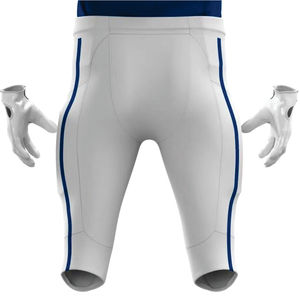 Personalizado de los hombres azul blanco uniforme de fútbol americano Durable Tackle sarga equipo Jersey pantalones conjunto transpirable ropa deportiva para corto - Product Image 6