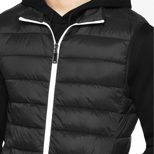 Ligero slim fit al aire libre Puffer chaleco hombres invierno cálido sin mangas reversible puffy chaleco chaqueta para senderismo viajar - Product Image 4