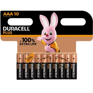 Duracell-Micro batería MN2400 Plus, 10 baterías/pilas AAA (Micro)