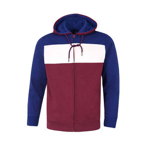 Venta al por mayor de lujo 100% algodón polar pulóver con capucha para los hombres de gran tamaño bordado estilo pesado comodidad combinada lavado - Product Image 4