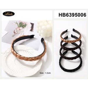 Bandeau tressé Danae pour femme, réglable, couleur unie, style décontracté et tendance, pour usage quotidien - Product Image 3