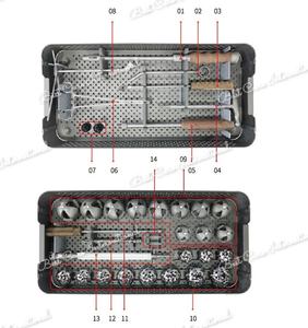 Juego de Instrumentos Acetabulares para Articulación de Cadera Manual de Acero Inoxidable, Caja de Instrumentos - Product Image 5