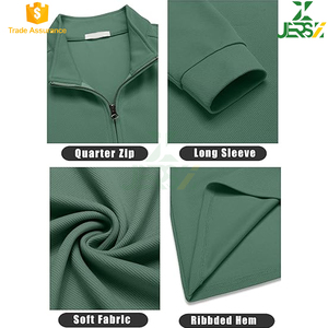 Men's Casual Long Sleeve Quarter Zip Pullover Sweatshirt Stylish Fashion Top Stand Collar Lightweight Breathable Embroidered - Product Image 5